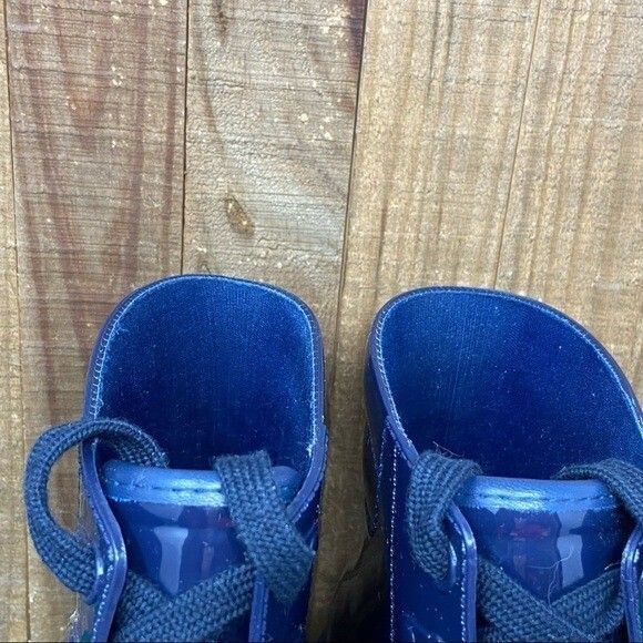 Circus Sam Edelman Blue Rubber Combat Rain Boot Women's SZ 9 - Picture 3 of 12